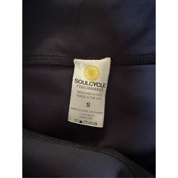Soul Cycle Performance Black Cropped Workout Cycling Spin Leggings | Size Small - Picture 5 of 5